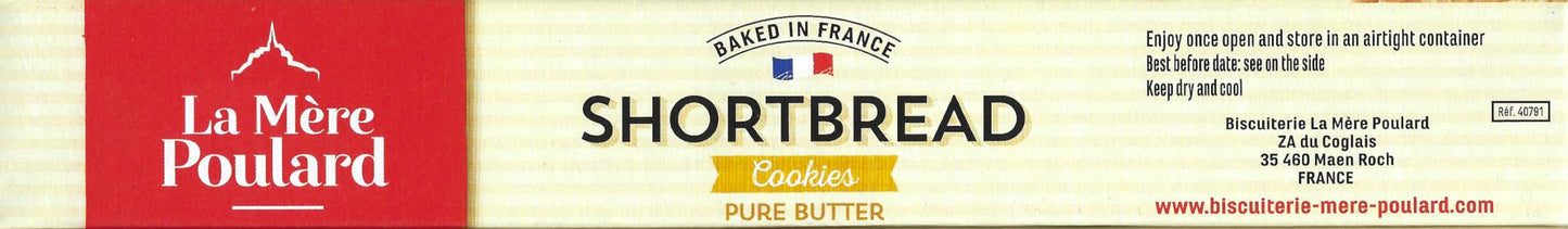 La Mere Poulard SHORTBREAD COOKIES PURE BUTTER 4.41 OZ (125 OZ)