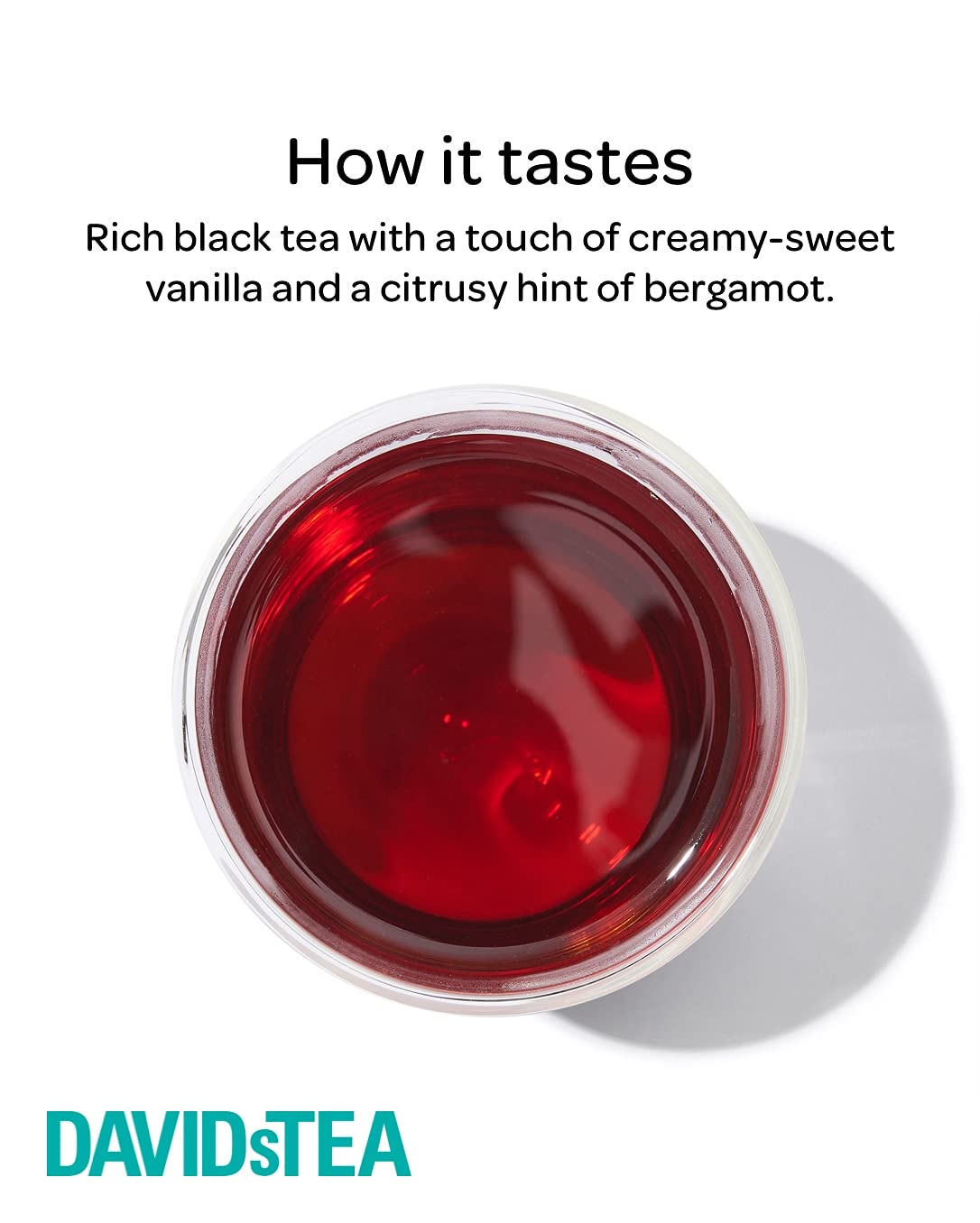 DAVIDsTEA Organic Cream of Earl Grey Loose Leaf Tea, Premium Black Tea with Bergamot and Vanilla, 4 oz / 113 g