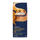 Lavazza Costiera Gran Aroma Ground Coffee 12oz Bag, Light Roast, Smooth and Aromatic Taste, Intensity 2/5, 100% Arabica, Ideal for Drip Brewers, (Pack