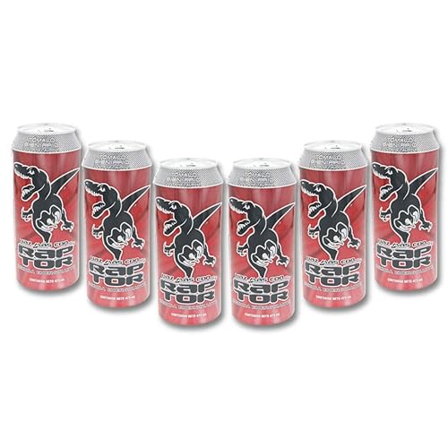 Raptor Energy Drink with Sparkling Fruit Punch Flavor Beverage 16Oz/473ml - Bebida energética Raptor con bebida de sabor a ponche de frutas espumosas