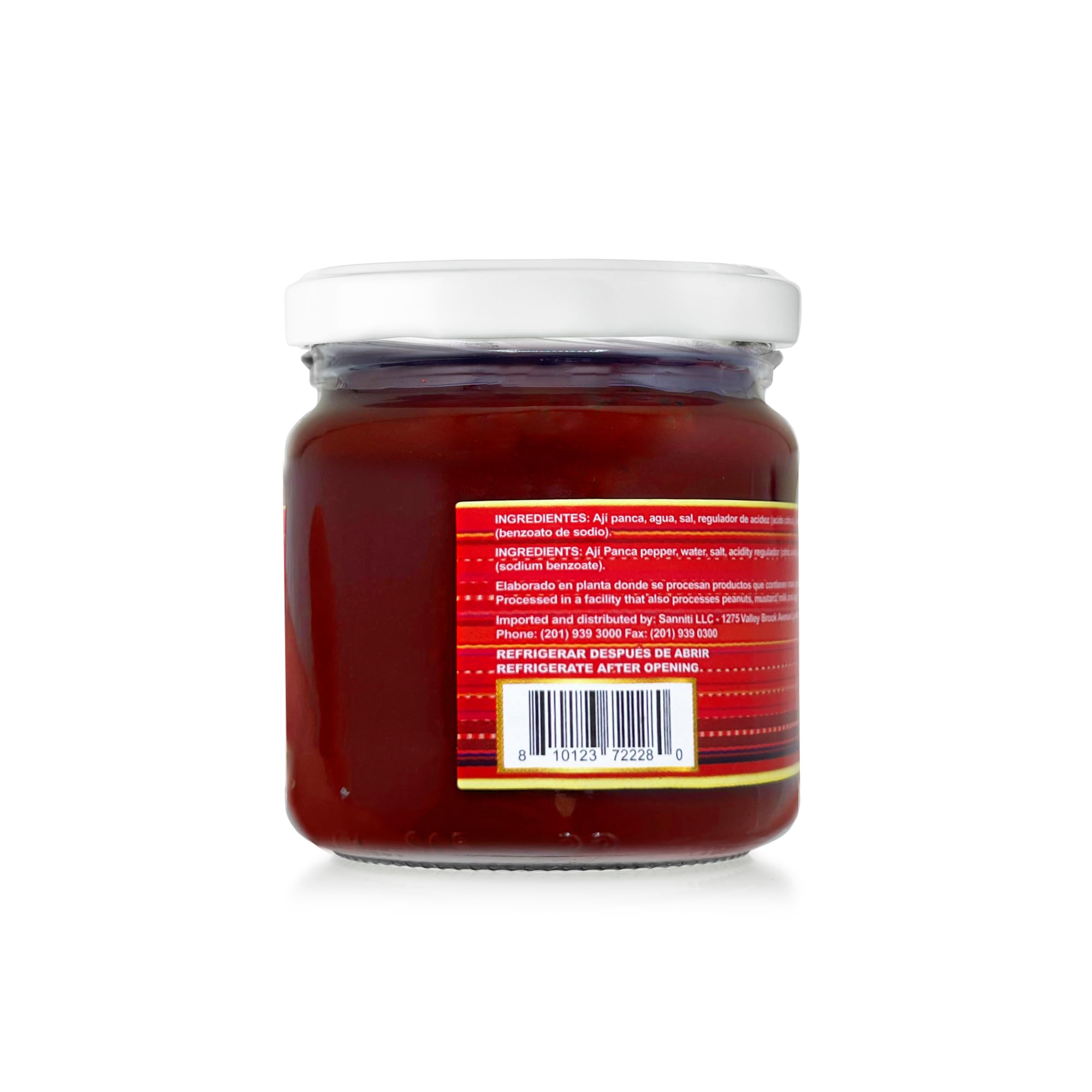Sanniti Peruvian Hot Pepper Spread | DOP Molido Paste Imported From Peru (Pack of 2) (7.5 oz, Variety Aji Amarillo + Aji Panca)