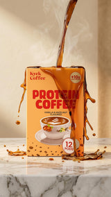 Kyck Protein Coffee K - Cup Pods (12 Count) - 10g Whey Protein per cup Premium High- Protein High Caffeine Colombian Coffee Pods, Vanilla Hazelnut
