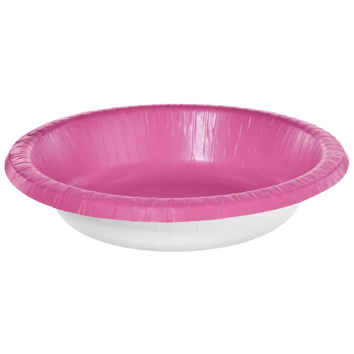 Paper Bowls - 20 oz. - Vibrant & Eco-Friendly Bowls - Ideal for Parties, Events & Special Occasions, Bright Pink, Pack of 20