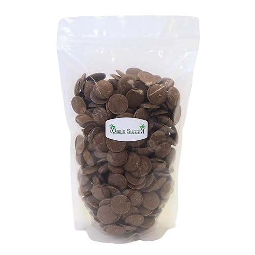 Oasis Supply Merckens Milk Chocolate Melting Wafers - Cocoa Lite Candy Coating for Baking, Molding, Dipping, Drizzling & Candy Making - No Tempering Needed - Dairy, Made in USA - 2 lbs