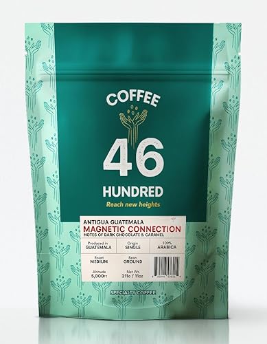 COFFEE 46 HUNDRED® Antigua Guatemala Ground Coffee - Fresh Roasted in Origin Specialty Grade Single Origin Arabica - Medium Roast Gourmet Ground