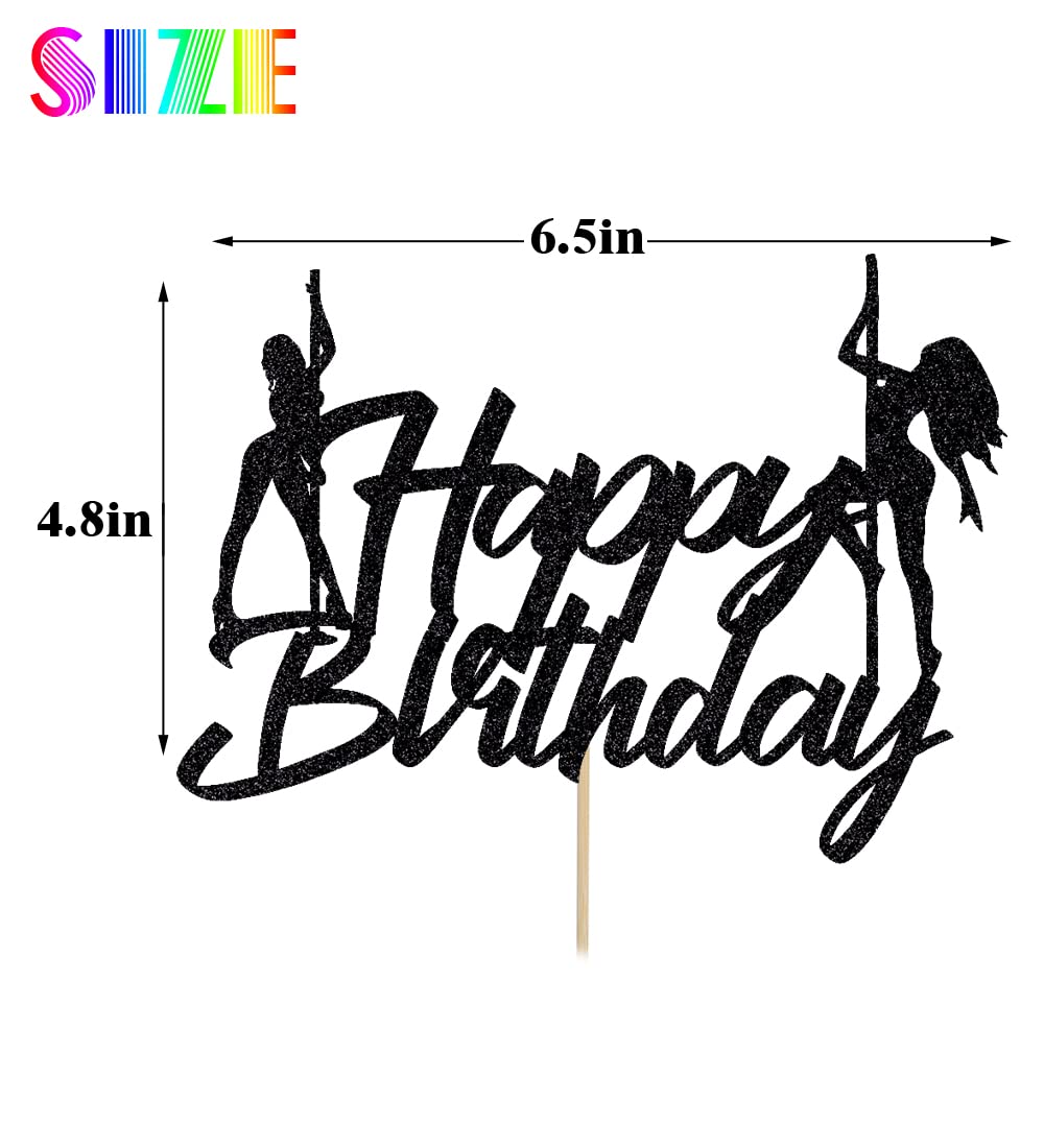 BIABISD Pole Dance Cake Topper Funny Sexy Pole Dancer Cake Decorations Perfect for Pole Dancer Party Birthday Decorations Funny Party Cake Decoration