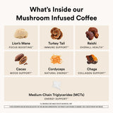 ActivatedYou Morning Lift Mushroom Infused Coffee - Certified Organic, Plant Based Mushroom Coffee Instant Blend Made with Lion's Mane & Cordyceps