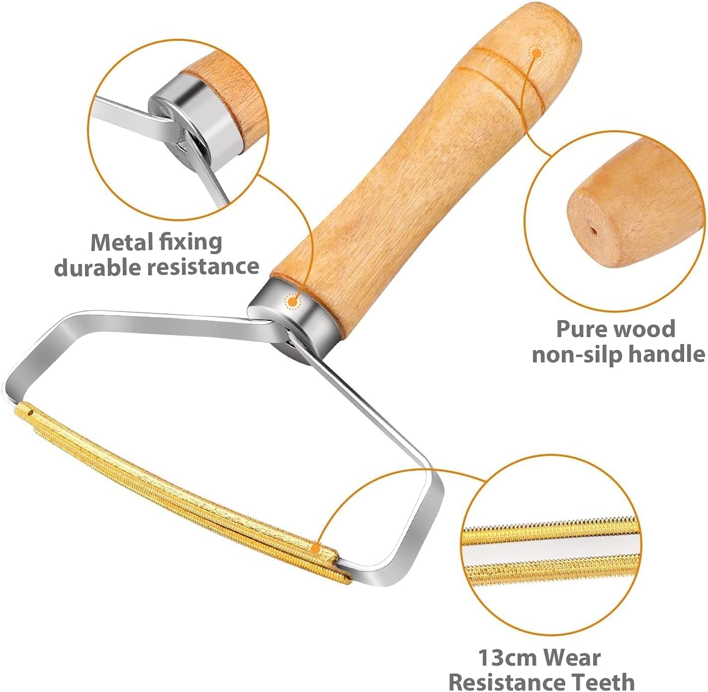 Hair Remover - lint Remover - Wooden Carpet Hair Remover - pet Hair Remover - Carpet Scraper - Clothing Care Tool