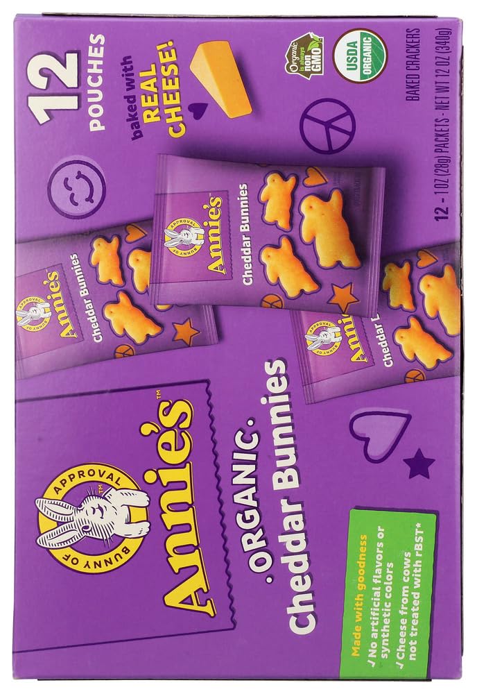 Cracker Cheddar Bunnies Organic 12 Count, 12 Ounce