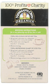Newmans Own organic anics Organic Tea Green Ginger, 20 ct