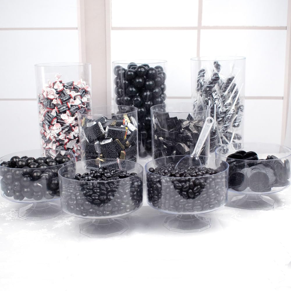 Black Deluxe Bulk Candy Party Buffet Kit - Containers Not Included (9.6lbs)