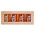 Bee Harmony Classic Honey Flight, Mini Honey Gift Set, 4 Jars, 3 OZ Each, Premium, Raw, Made in the USA