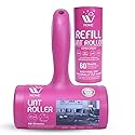 WBM Care Home Lint Roller for Pet Hairs, Extra Sticky Lint Remover, Lint Roller for Dog & Cat Hair Removal, Couch, Clothes, Furniture - 120 Total
