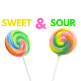 Mini Sweet & Sour Swirl Lollipops, Sucker Mix, Individually Wrapped Candy, Party Favors, 14 Count