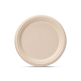 Comfy Package GUSTO 9 Inch - Paper Plates, 100% Compostable Plates Heavy-Duty - [250 Count] Kraft Biodegradable Plates, Disposable Sugarcane Paper
