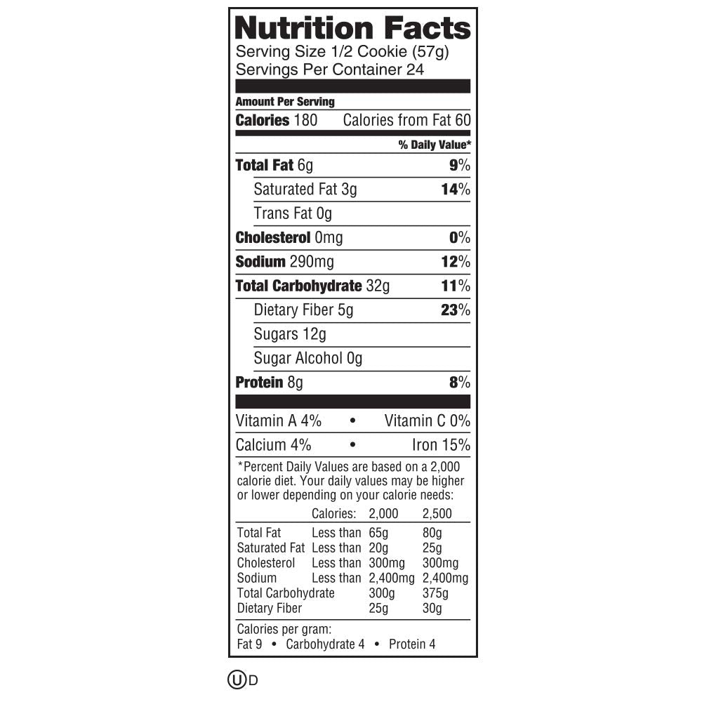 Lenny and Larry's The Complete Cookie, Soft Baked Oatmeal Raisin, 4 Ounce Cookies (Pack of 4)