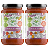 Hidden Foods Sausage & Garlic Hearty Sicilian Style Sauce, 4g Protein & 4g Fiber, No Added Sugar, Slow Cooked Italian Flavor, Made With Hidden