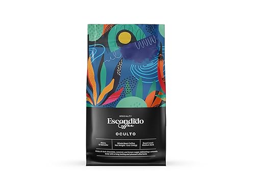 Escondido Specialty Coffee, Oculto, Medium Dark Roast, Whole Bean, 12 Ounce (Pack of 1)