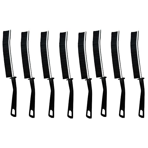 UaneXee 8 Pcs Hard Bristle Crevice Cleaning Brush,Gap Cleaning Brush,Grout & Gap Crevice Brush for Deep Cleaning Kitchen Sink Window Tracks Bathroom