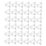 KOCKSHION 120pcs Clear Chocolate Wrapper Holder Chocolate Flower Decoration Base for Bouquets Stable Candy Packaging Case for Birthdays Weddings