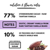 Mandala Superfood Low Glycemic Bean-to-Bar Chocolate (2.2 oz Bar) Organic, Artisan, Healthy, Vegan, Super Dark (Vanilla Orchid, 3-pack)