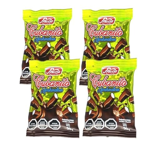 Cubanito marshmallows from Chile by Fruna, 50gr each bag (4 x 50gr)