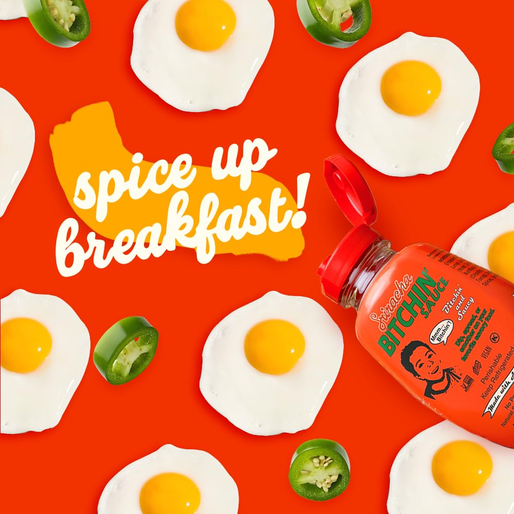 Bitchin' Sauce Sriracha Squeeze Bottle, 8oz - The Almond Dip