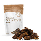 Halo Naturals Osha Root Whole Wildcrafted, 4 Ounces (Ligusticum porteri) Resealable Pouch| Packaged in The USA
