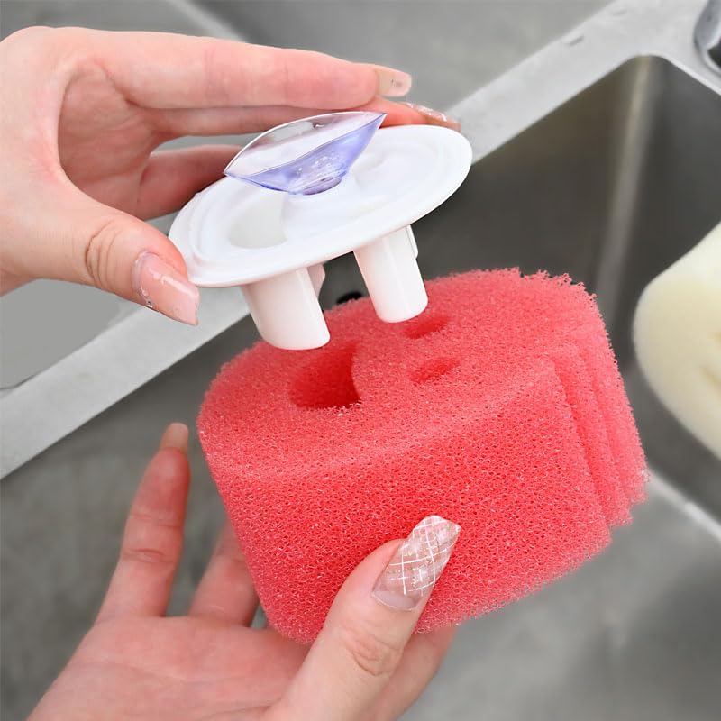 Ximimark 3pcs Multi-Purpose Cleaning Sponges - Thermosensitive, Ideal for Kitchen, Bathroom & Car Wash - Durable PC Material