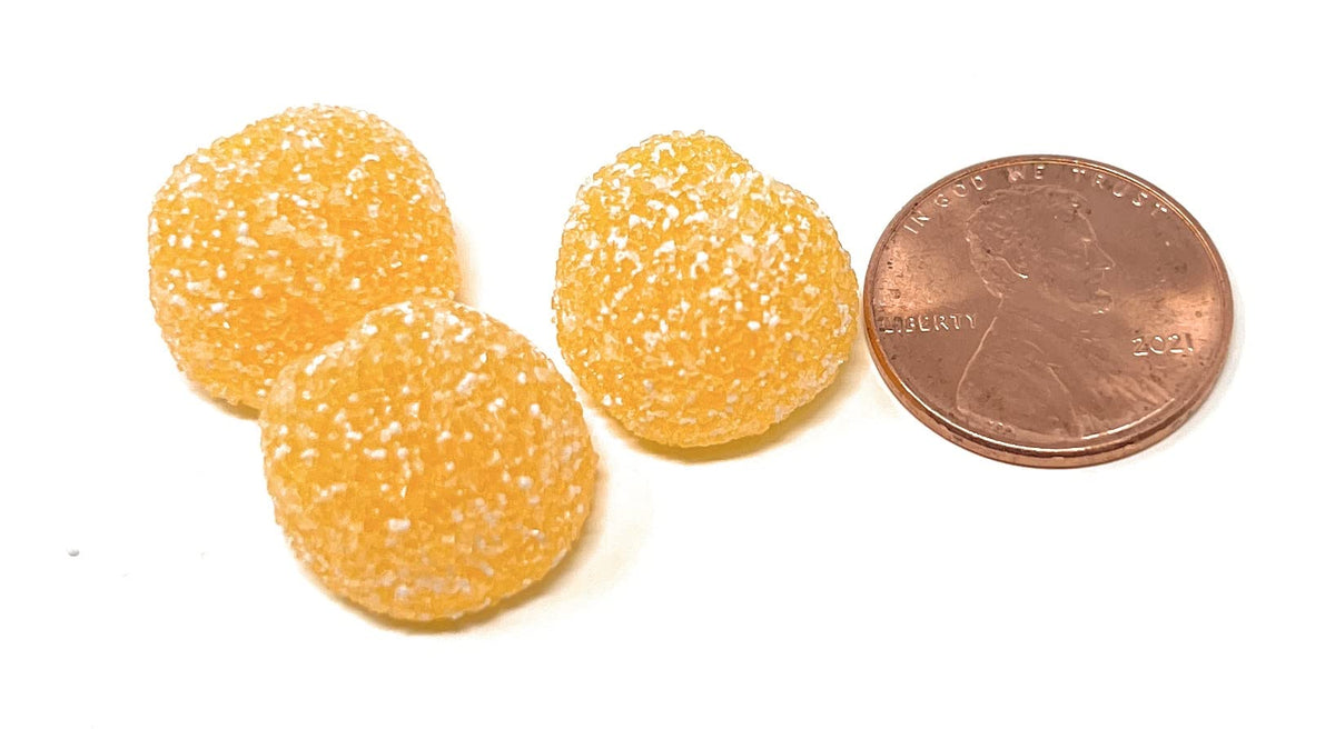 Gustaf, Gustaf Sour Peach Buttons - Vegan (2.200 Lbs)