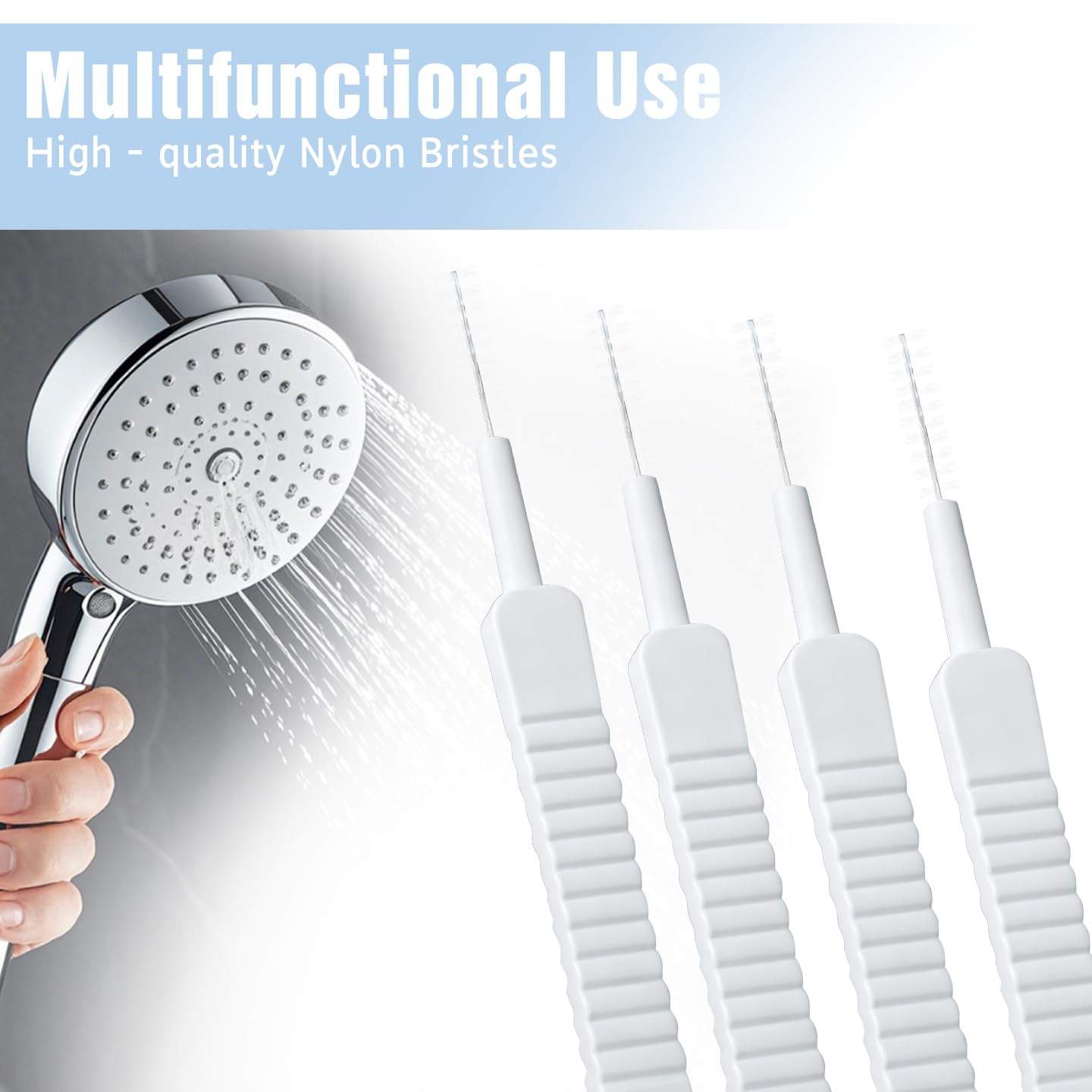 Shower Head Cleaner Tool Shower Head Cleaning Brush for Small Hole Anti-Clogging Nozzle for Household Bathroom 10Pack