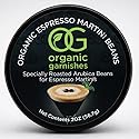 ORGANIC ESPRESSO MARTINI BEANS - MARTINI GARNISH FOR COCKTAILS - EDIBLE DARK ROAST ESPRESSO BEANS - OG ORGANIC GARNISHES - CRAFT COCKTAIL - HOME