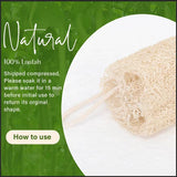 Natural Loofah Kitchen Sponge for Dishwashing 6 Inch 100% Plant Fibers Vegetable Fruit Scrubber Loofa,Natural Loofah Sponge Exfoliating Body Scrubber