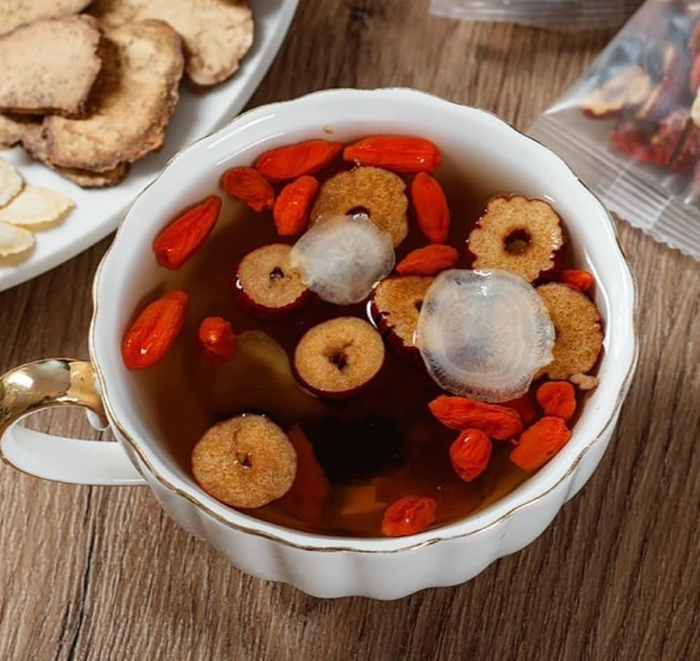 Ginseng Five Treasure Tea, Kidney Teas Formula Ginseng Six Treasure Tea, 6 Precious Ingredients Formula, Traditional Chinese Herbal Cleanse DetoxTea