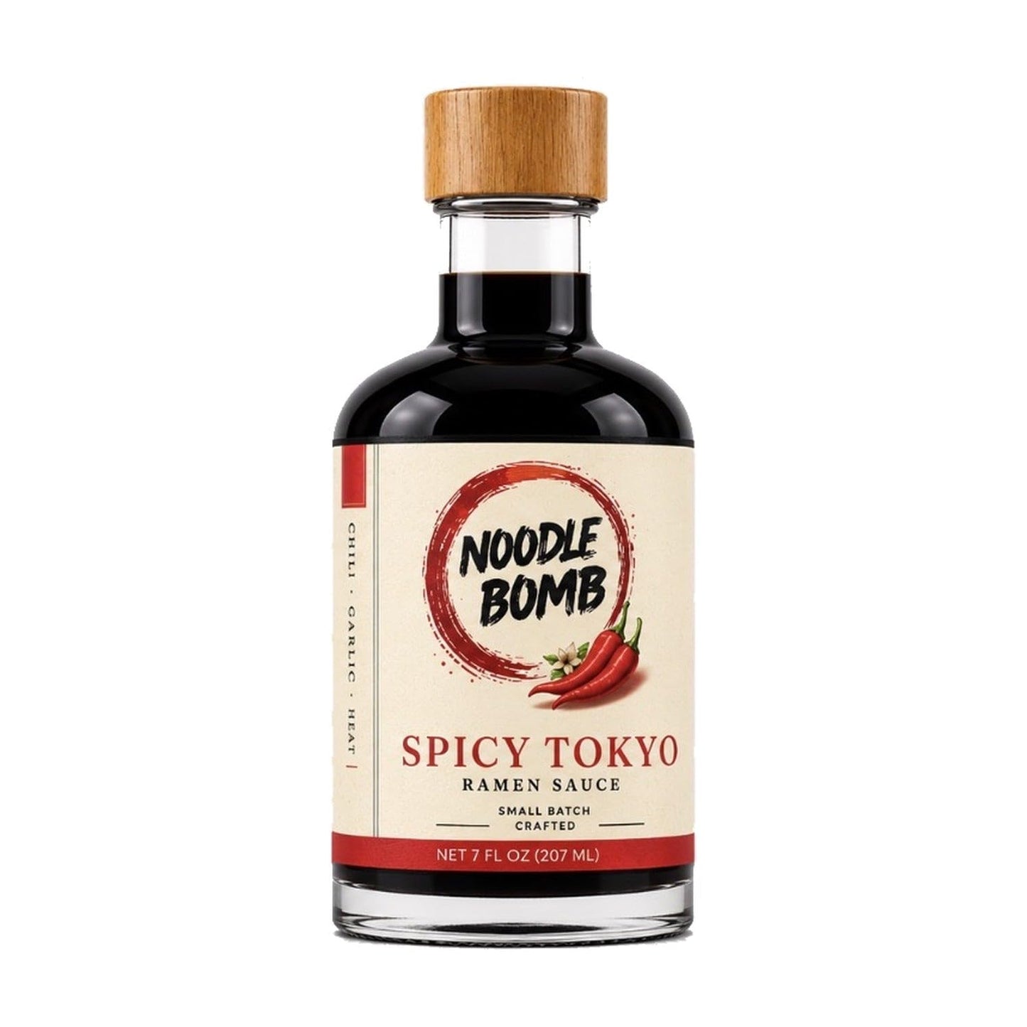 NoodleBomb Spicy Tokyo Premium Ramen Sauce, Bold Chili Heat and Deep Umami, Japanese-Style Finishing Sauce for Ramen, Rice Bowls, Dumplings