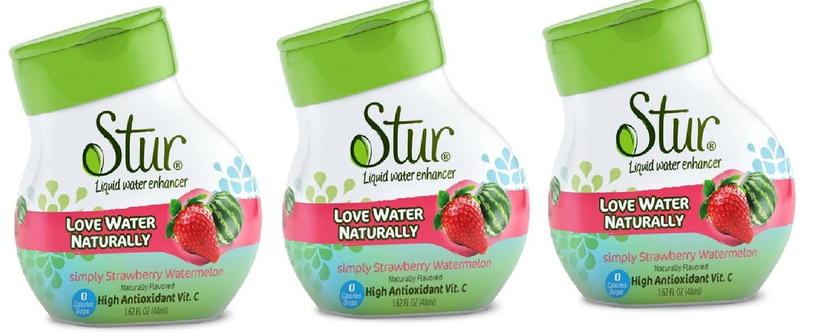 Stur - Liquid Water Enhancer - Bundled Savings 3 pack (Simply Strawberry Watermelon)