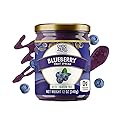ChocZero Keto Blueberry Fruit Spread, No Added Sugar, Low Carb, All Natural Jam, Sweetened with Monk Fruit (1 jar, 12 oz)