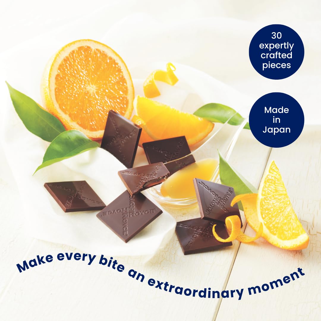 ROYCE Prafeuille Chocolat "Orange"- Milk Chocolates with Orange Filling | Ideal for Dessert Pairing for Enhanced Taste Experience | Japanese Chocolate