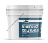 Earthborn Elements Whole Ghost Chile Peppers 1 Gallon Bucket, Extremely Hot, Dried Bhut Jolokia Peppers