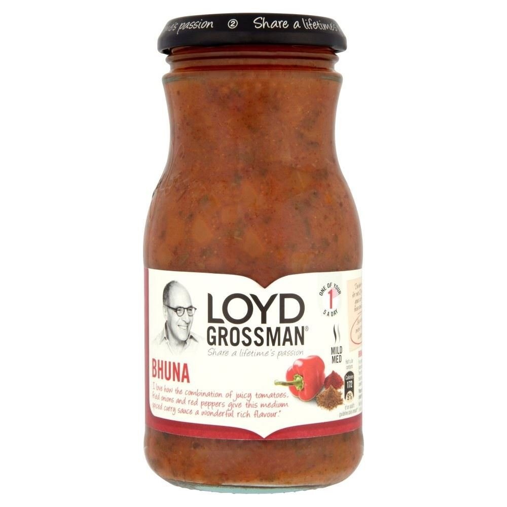 Loyd Grossman Sweet Tomato Bhuna Curry Sauce (350g) - Pack of 2