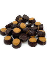 Mini Dark Chocolate Peanut Butter Buckeyes (1lb Resealable Zip Lock Stand Up Bag)