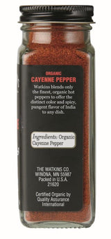 Watkins Gourmet Organic Spice Jar, Cayenne Pepper, 2.4 oz