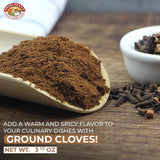 Angel Brand Ground Cloves Powder - Premium Spice for Baking, Cooking, and Beverages - Sweet & Aromatic Clove Powder in a 3.5oz Bottle