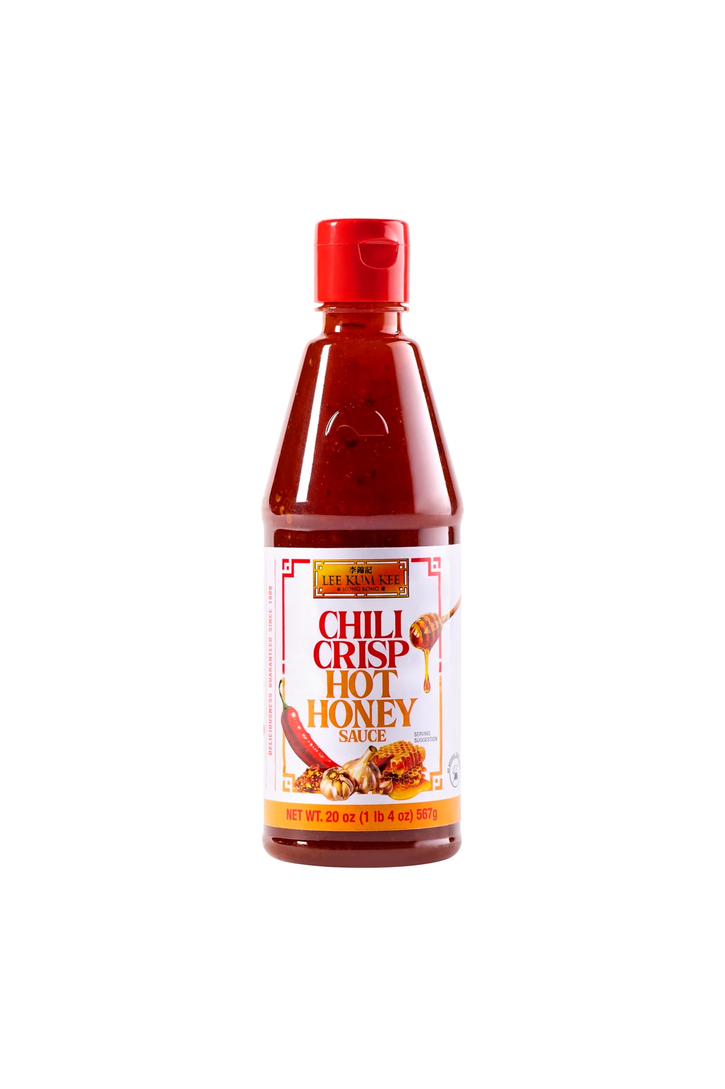 Lee Kum Kee Chili Crisp Hot Honey Sauce (20 oz - 1 Pack) Sweet & Spicy | Perfect for Marinades, Dipping, Drizzling, Stir-Fries, Egg Rolls, Noodles