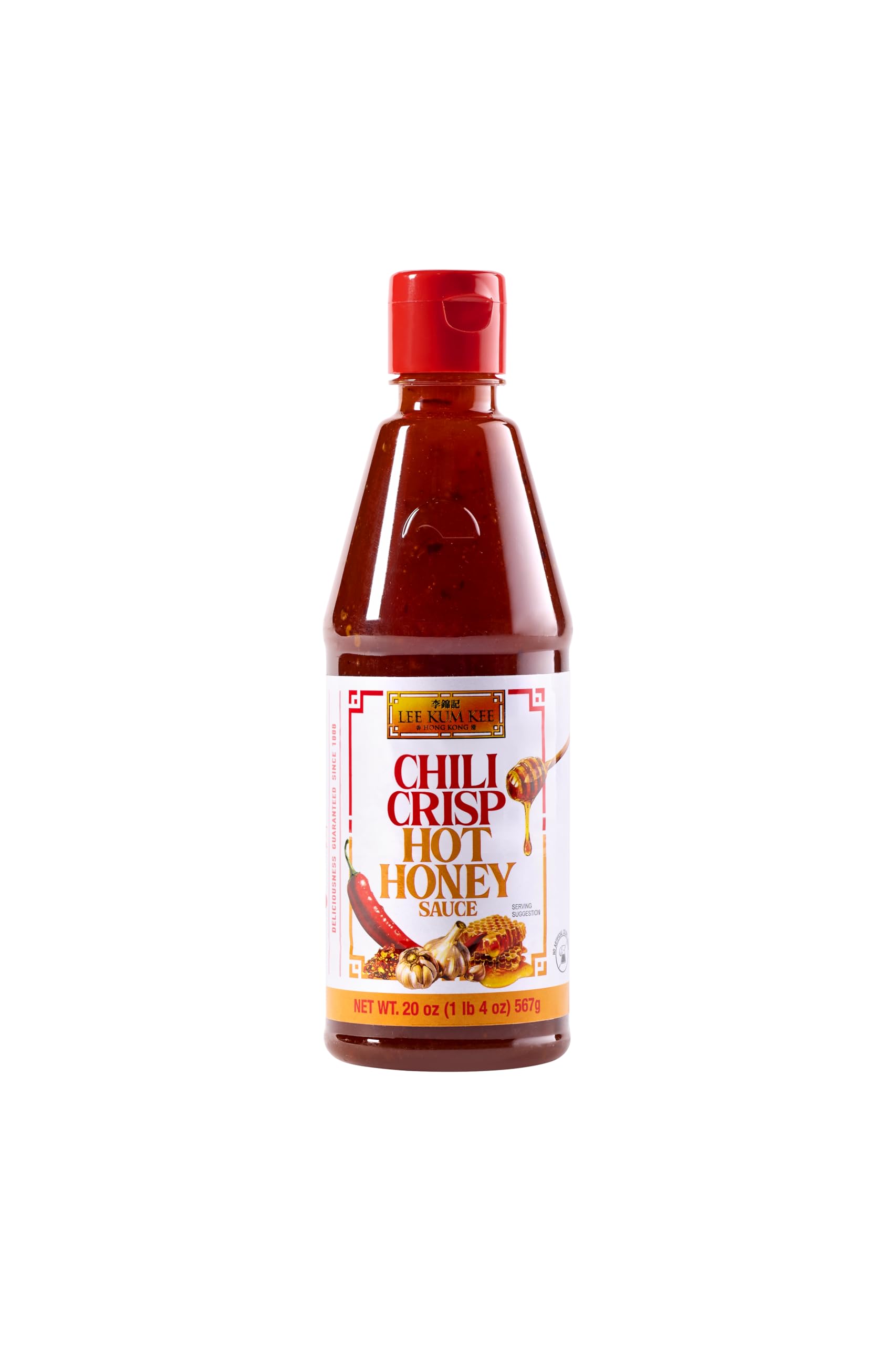 Lee Kum Kee Chili Crisp Hot Honey Sauce (20 oz - 1 Pack) Sweet & Spicy | Perfect for Marinades, Dipping, Drizzling, Stir-Fries, Egg Rolls, Noodles