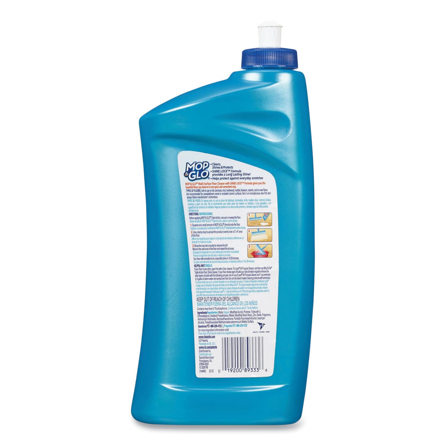 Mop & Glo Triple Action Floor Shine-32 oz