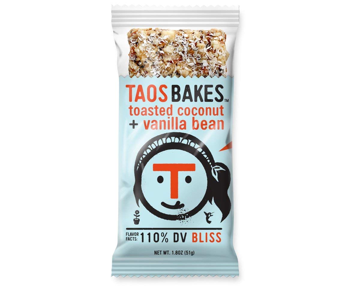 TAOS BAKES Toasted Coconut & Vanilla Bean Snack Bar, 1.8 OZ