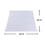 Glynniss Dishcloths Kitchen Highly Absorbent Dish Rags 100% Cotton Dish Cloths for Washing Dishes, Cleaning (11 x 11 Inches, 12 pcs, White)