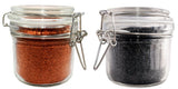 Gourmet Red Hawaiian Alaea & Hawaiian Black Lava Sea Salt Gift Set (Ground Fine 8 oz Each) in Reusable Glass Chefs Spice Jars ~Kosher Certified~ Loved