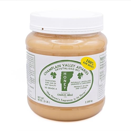 100% Raw Honey By Champlain Valley Apiaries 5lb